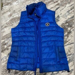 Abercrombie & Fitch Royal Blue Zip Up Puffer Vest Size Medium